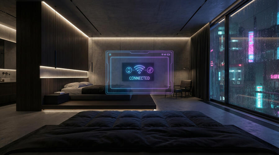 Prive ontvangst webcam interface connected status